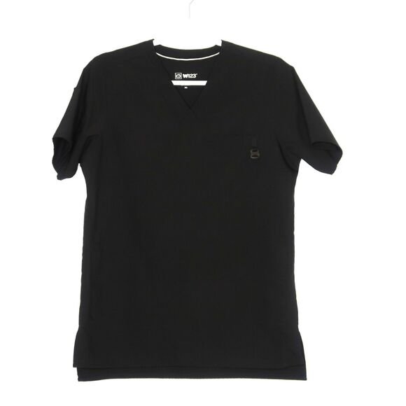 Wonder Wink W123 Womens Scrub Top Size XS Black Nursing Medical - Picture 1 of 9